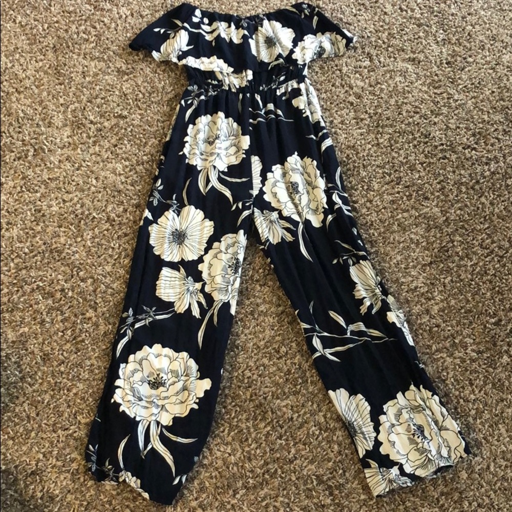 Strapless Flowered Jumper